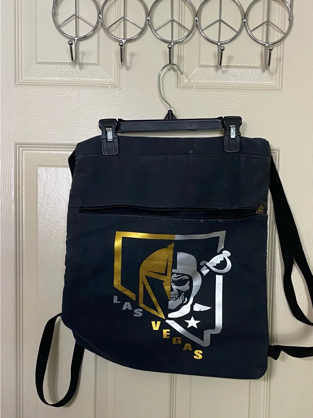 Las Vegas Themed Black Crossbody Sling Bag